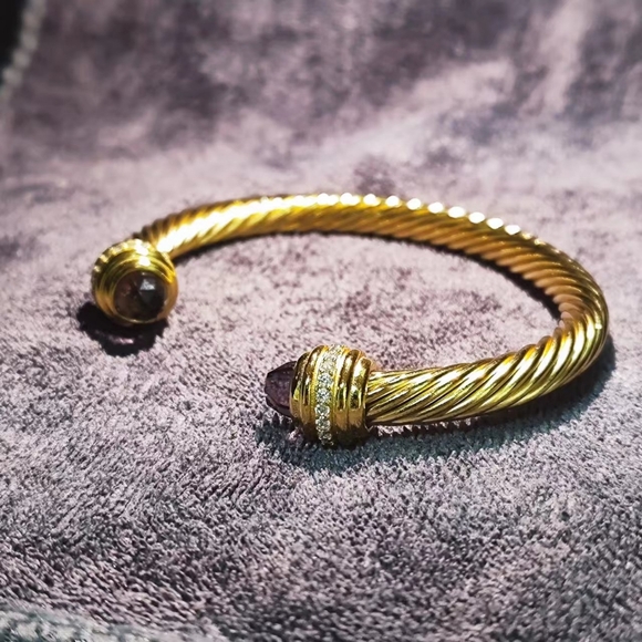 David Yurman Women's Bracelet with Purple Diamonds - Picture 4 of 6